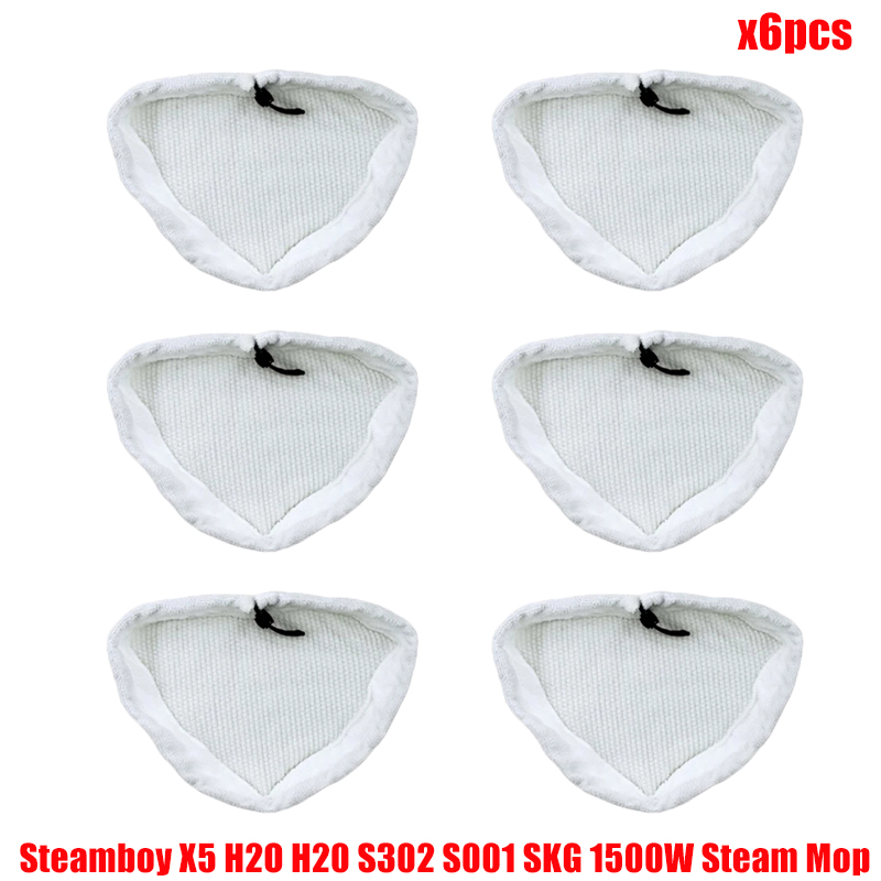 Washable Reusable Mop Pad For Steamboy X5 H2O H20 S302 S001 SKG Handhled Vacuum Cleaner Cleaning Cloths Microfiber Steam Mop: light yellow