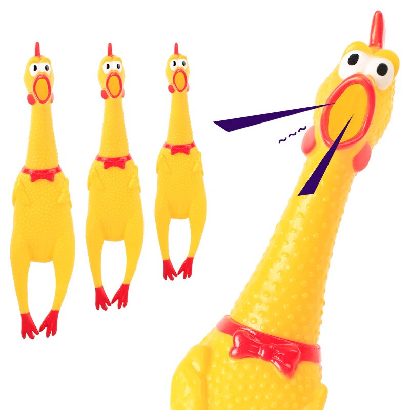 Rubber Chicken Dog Toy dogs pet chicken dog chew Vent toy Mystery Screaming chicken pets toys Dog Play Tooth Toy