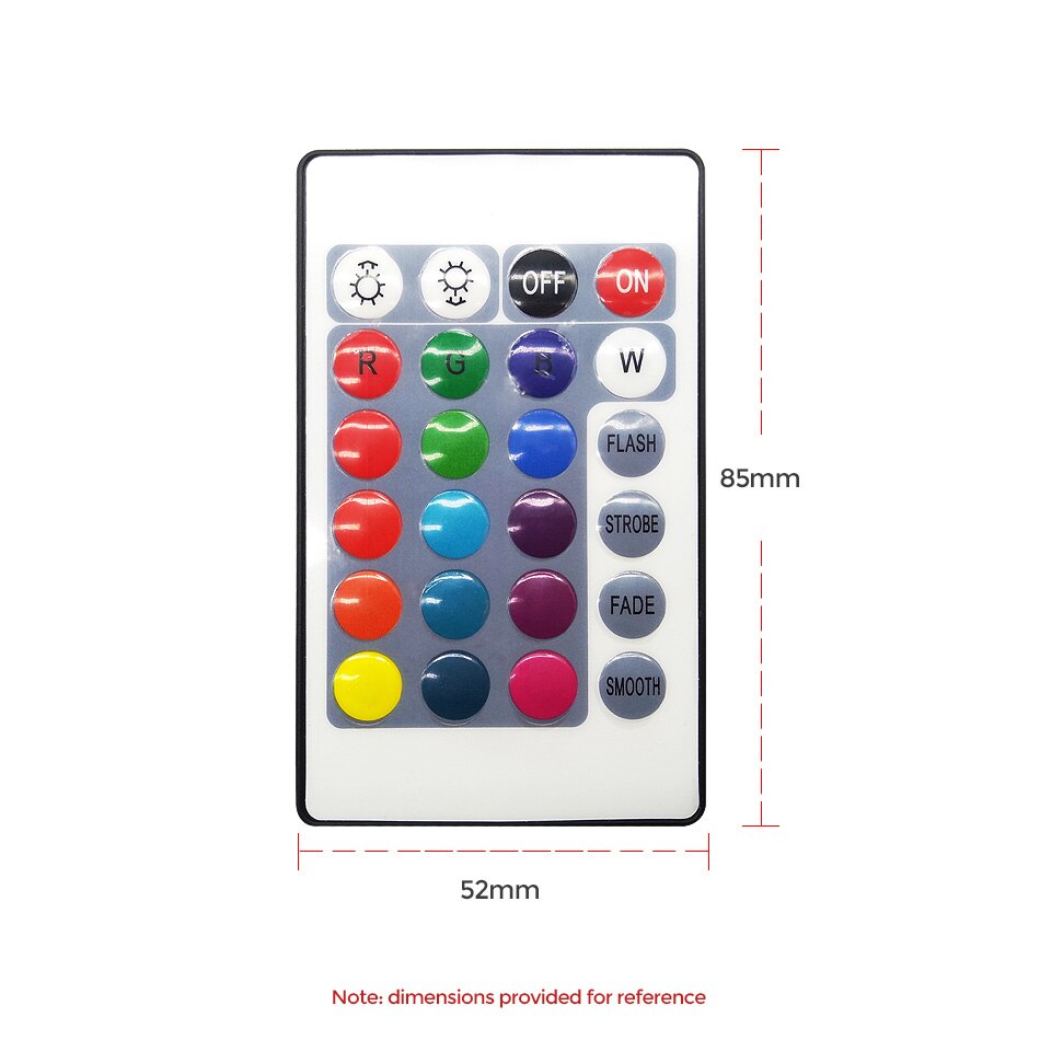 Good 24 key IR RGB remote controller and IR receiver for 3528 5050 RGB led strip