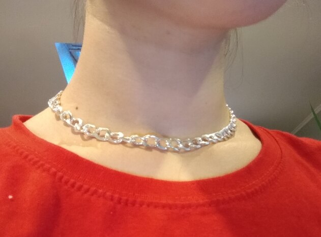 Link Chain Choker Ketting Voor Vrouwen Charme Ketting Collares Sieraden