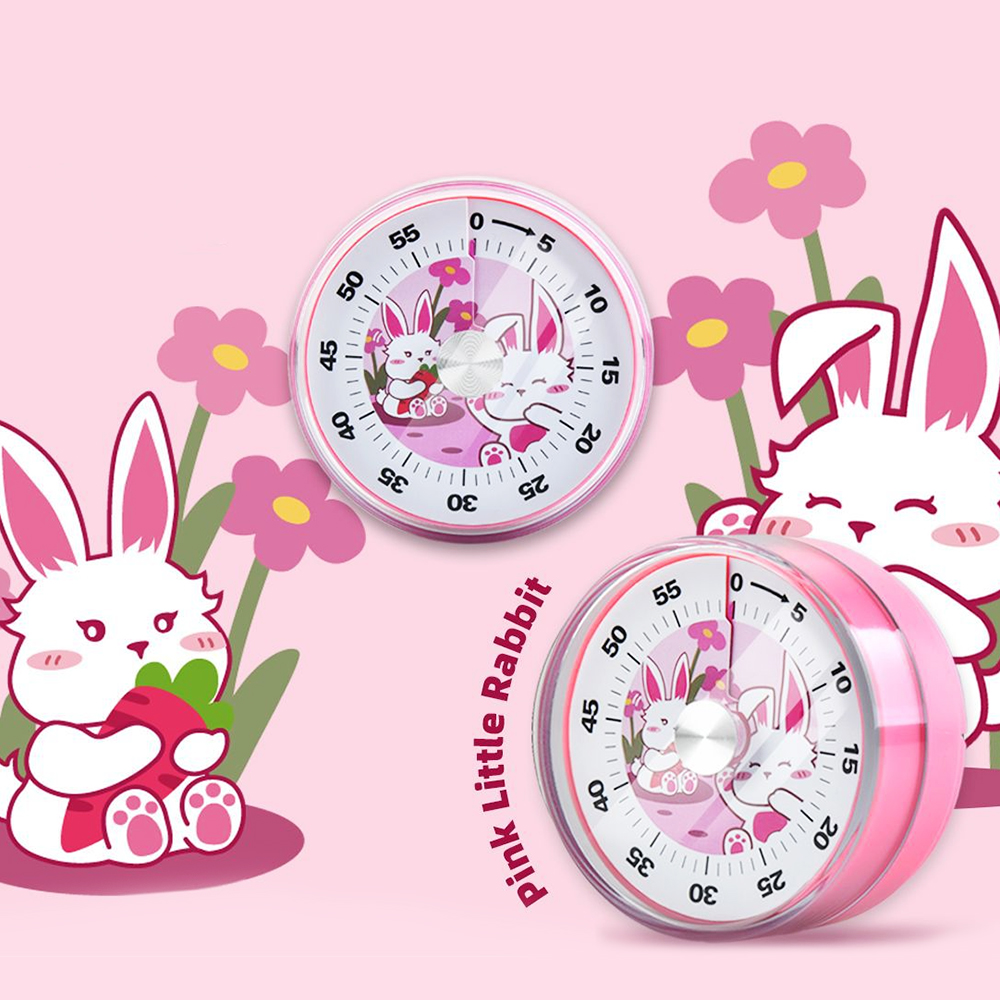 Magnetischer Uhr-Timer, mechanisch, mit lautem Alarm, Küchentimer, Alarm, Kochtimer, 60 Minuten, für Schüler, Lehrer, visueller Timer