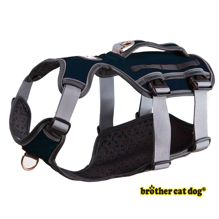 Hond Harness Training Vest Voor Medium Grote Honden Verstelbare Sterke Outdoor Avontuur Reizen Harnas Pitbull 8816: S / black