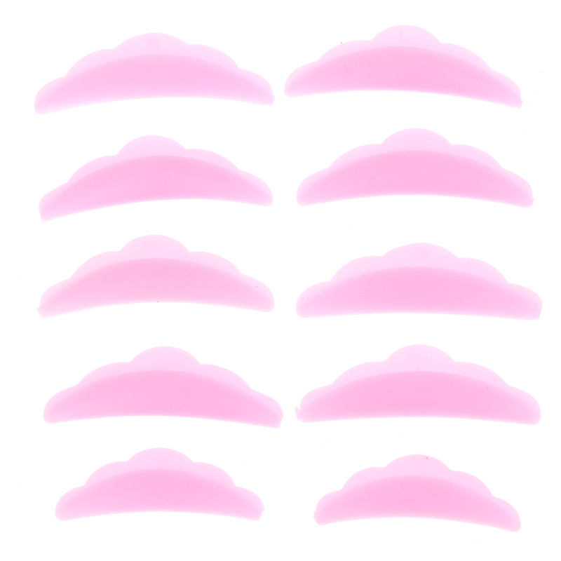 5Pairs Lash Lift Shields (XS S M L XL) Silicone Pads Eyelash Perm Rods Curlers: pink