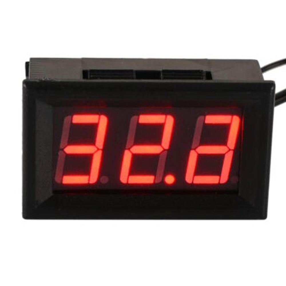 12V Led Digitale Display Thermometer -50 ~ 110 °C Auto Meter Temperatuur Voertuig Digitale Thermometer Met Sonde: Default Title