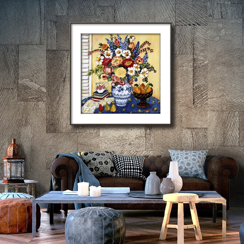 YSCOLOR Diamond Painting DIY 5D Cube Diamond Mosaic Round Diamond Painting Rome Colosseum Embroidery Cross Stitch European Style Castle Building 30X40cm