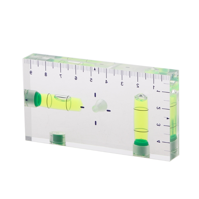 Hoge Precisie Transparant Twee Richting Magnetische Niveau Bubble Mini Waterpas