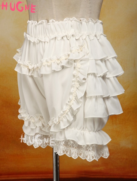 proprietà chiffon Dolce Lolita Mutandine fioristi Bicchierini Del Merletto ordinare balze Bianco Elastico Mussola