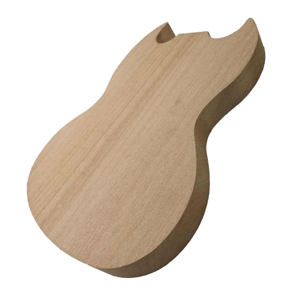 Okoumé bois guitare électrique corps blanc matériel Luthier approvisionnement guitare faisant Kit