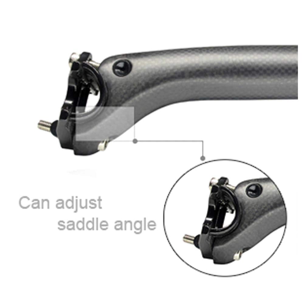 Geen Logo Mountainbike Zadelpen 27.2/25.4/30.8/31.6Mm 3K Mat/Glossy Zadelpen carbon Road Fiets Offset Zadelpennen