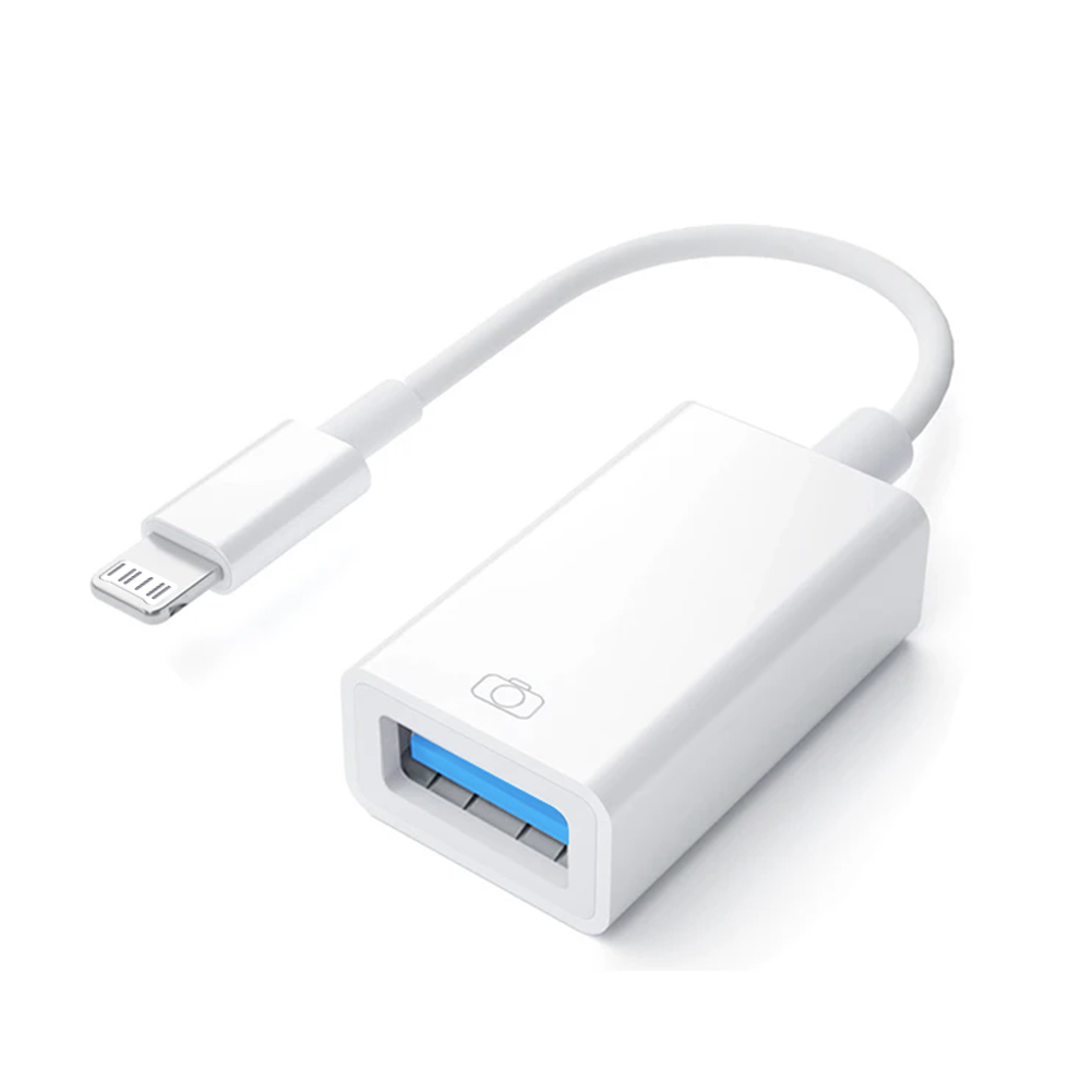 Byscoon-Cable adaptador USB 3,0 OTG para iPhone, adaptador de Lightning a USB, convertidor de Cable de cámara para iPhone 14, 13, 12, 11 Pro Max, Xs, XR, 7, 8 Plus: Default Title