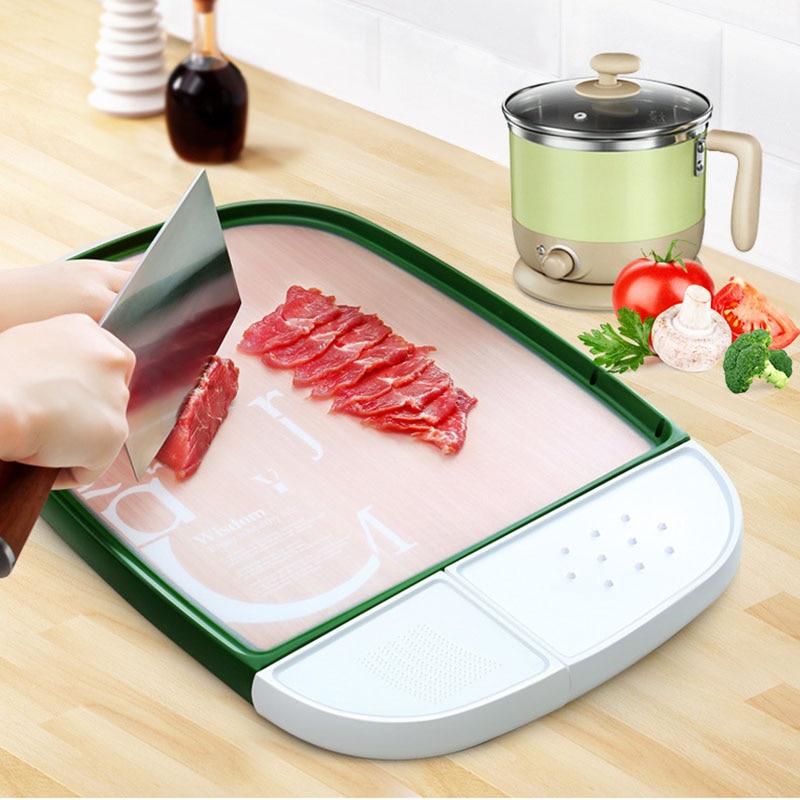 Kitchen Rectangular Meat chopping board Plastic Vegetable Fruits Cutting Board Food Cutting Board Non-slip Chopping Blocks