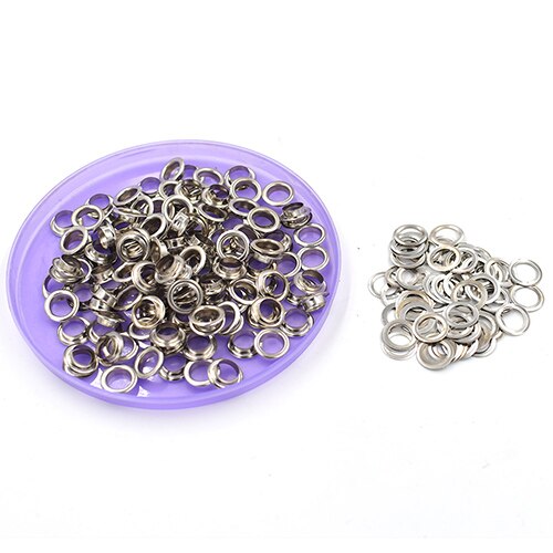 200pcs/lot 8mm Metal hole. Ventilation holes. Eyelets.Black metal corns. Canopy cloth rope hole. Clothing &amp; Accessories: 200PCS eyelets
