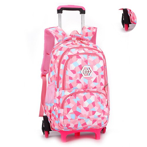 Hot Sale Removable Children School Bags Waterproof for Girls Trolley Backpack Kids Wheeled Bag Bookbag travel luggage Mochilas