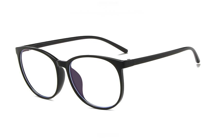 Heldere brilmonturen voor dames en heren, vintage ronde brillen voor dames en heren, transparante optische brillenmonturen van kunststof.: 1