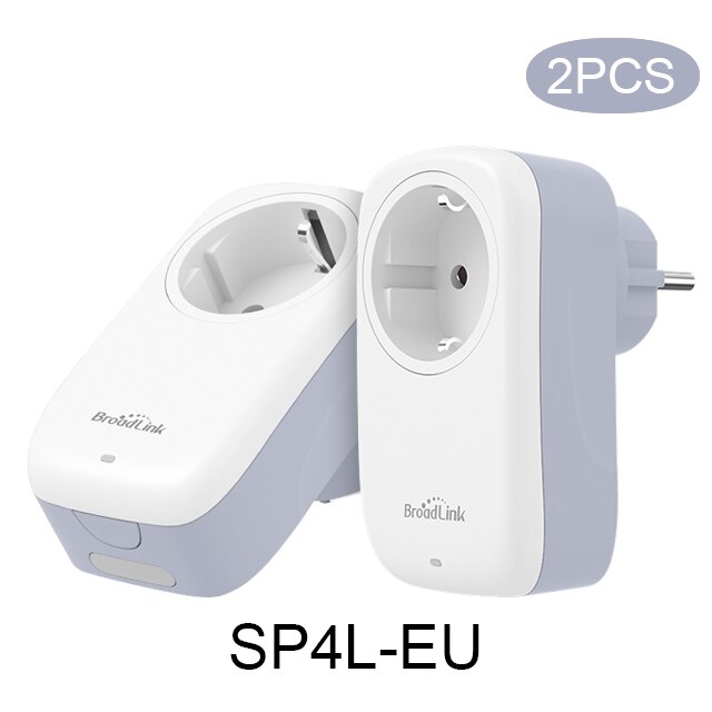 Broadlink SP3S Eu SP4L Wifi Socket Timer Plug Outlet Smart Home Automation App Controle Werk Met Alexa Google Thuis siri: 2pcs SP4L EU