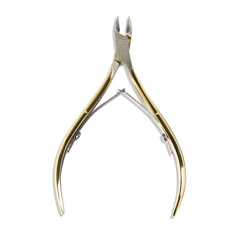 Ciseaux ongle incarné Nail Art pédicure dissolvant de peau morte coloré cuticule pince tondeuse bord Cutter manucure pince outil: gold