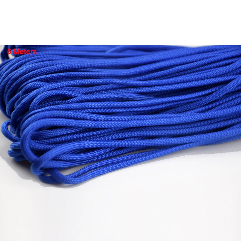 5 Meters Survival Paracord Rope Cuerda 4mm 7 Strands Ropes Outdoor Tools Mil Spec Type III Escalada Paracorde Bracelets Paracord: green