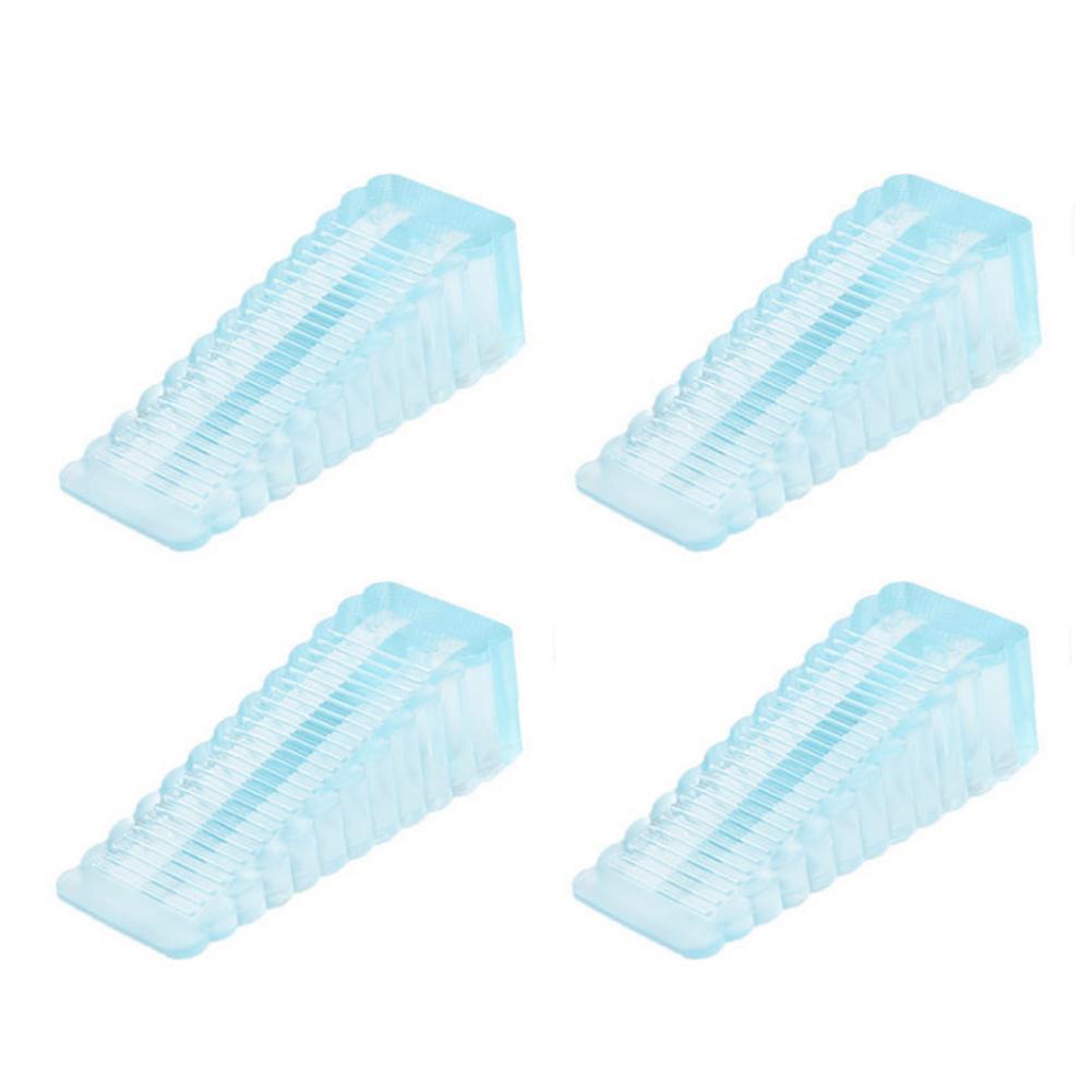 4PCS Silicone Door Stopper Windproof And Anti-pinch Safety Door Wedge Door Top Anti-Collision Door Clip Block Stopper: S