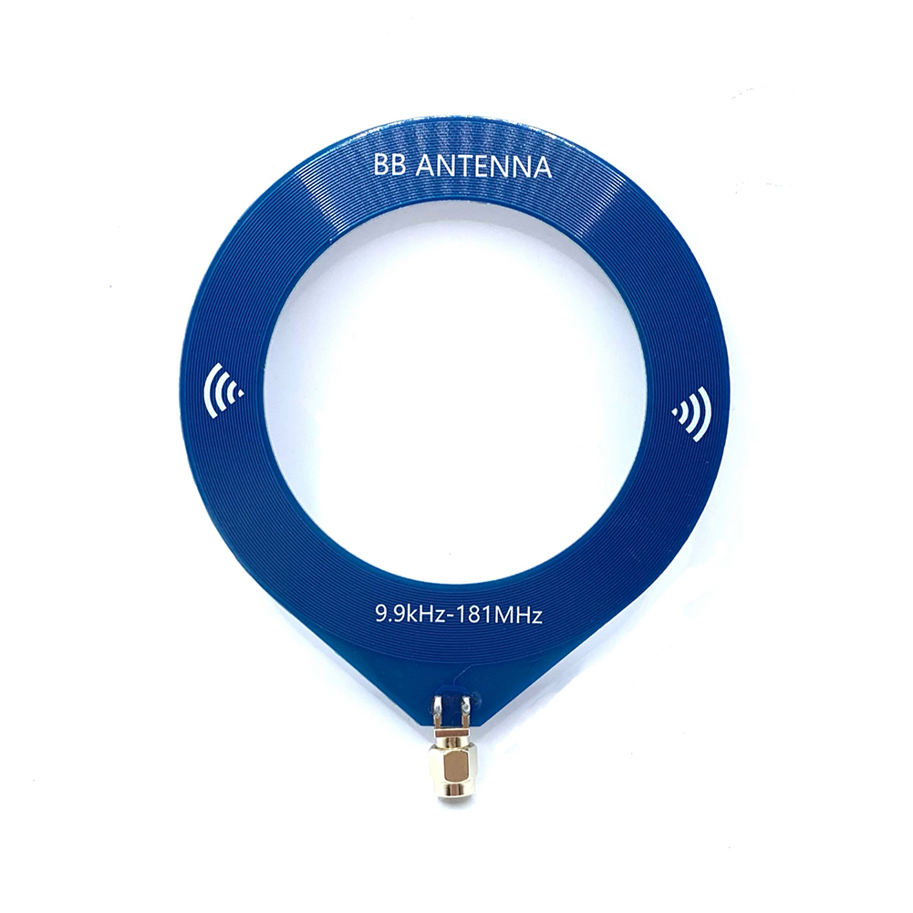 Antenna compatta Donut MW e SW Antenna mini loop con interfaccia SMA da 9,9 kHz a 181 MHz per ricevitore Malachite SDR: WHITE