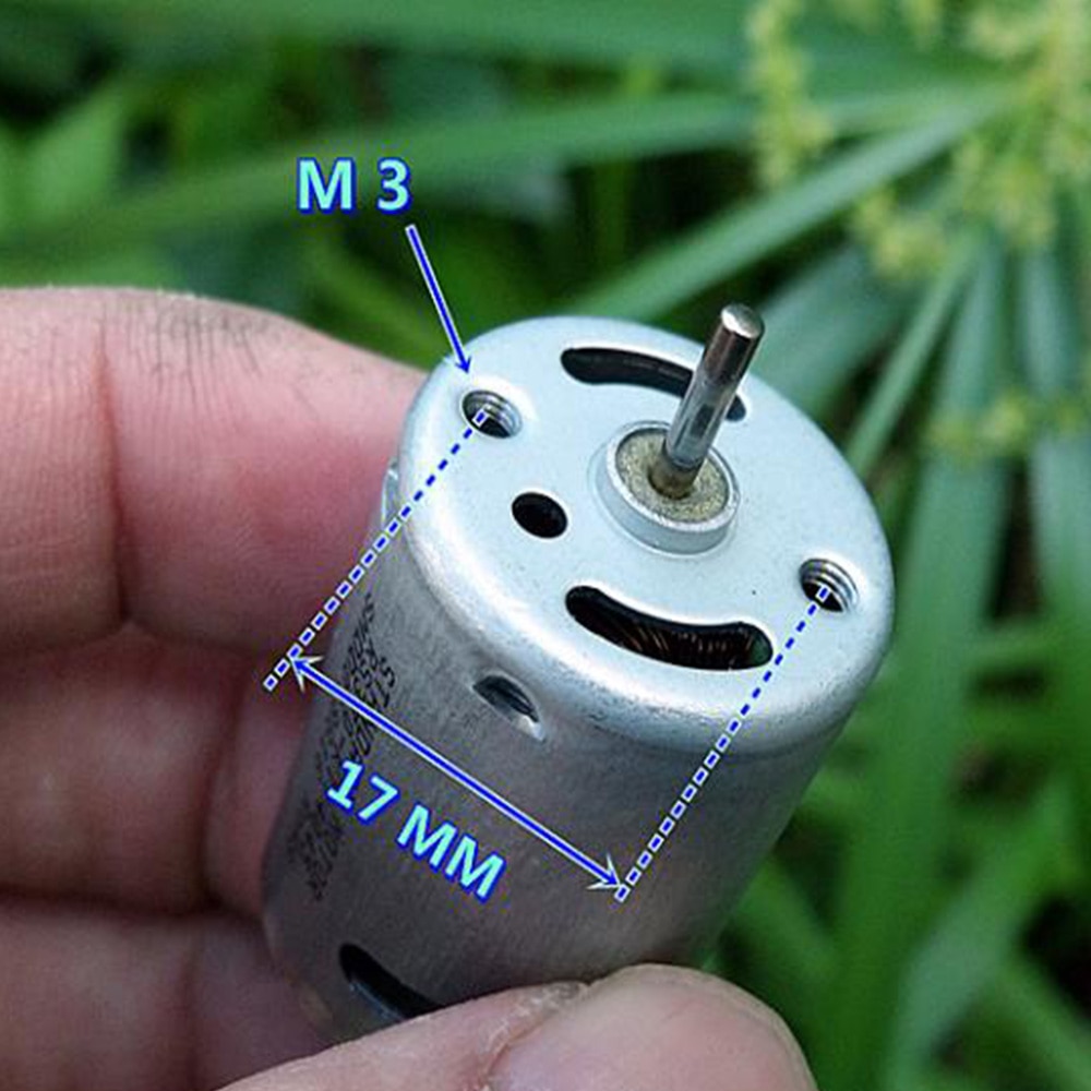 Standard Micro RS370 370 Motor DC 6V 7.2V 9V 12V Volt 33600RPM High Speed Strong Magnetic Power High Torque Electric Machinery