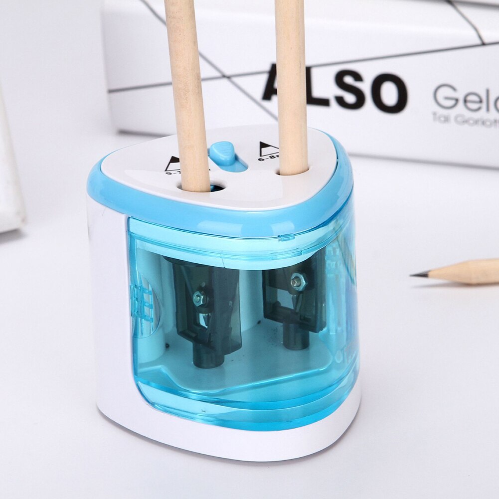 Electric Pencil Sharpener Innovative Automatic Smart Double Hole School Office Stationery Stationery Student