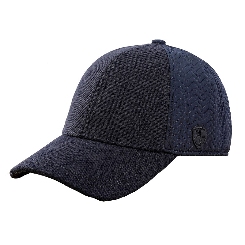 Männer winter baseball hut mit ohrenklappen papa halten warme gorras verdicken gehörschutz ausgestattet hysteresenkappe шапка зимняя мужская: Marine
