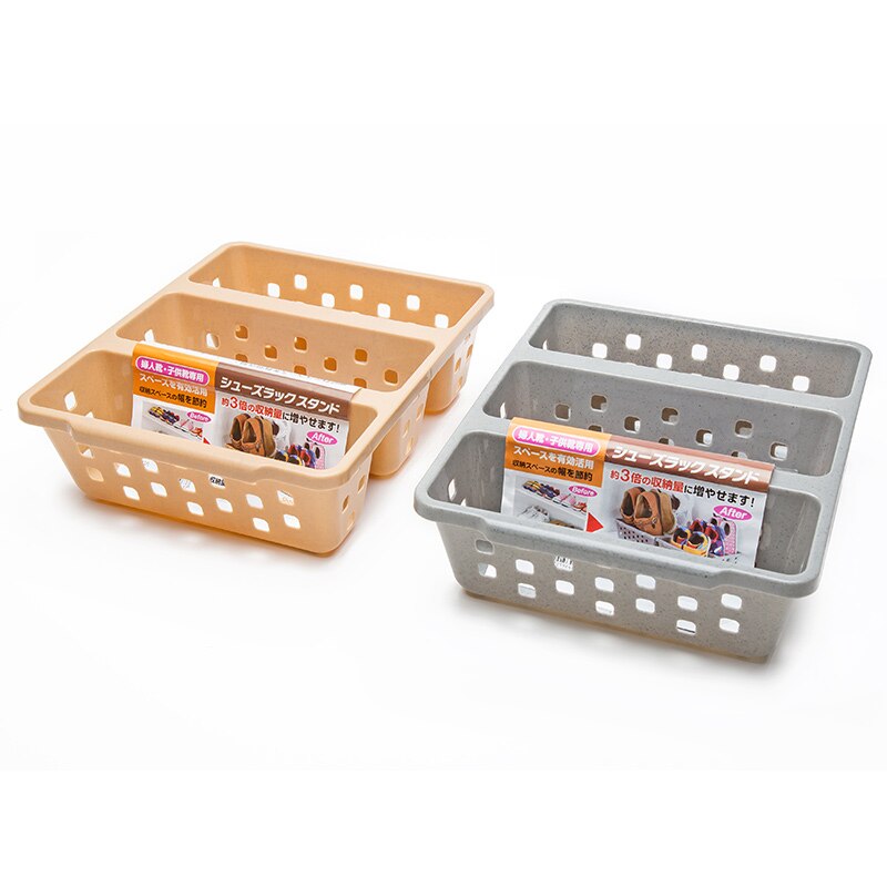 Japan Import Home Three Shoes Racks Plastic Japanese Shoe Storage Box Space Saver Organizer Cupboard Cabinets Container