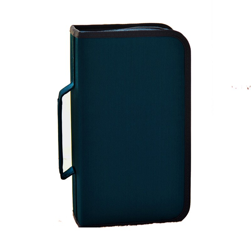 Étui de rangement pour DVD et CD, grande capacité de 128 disques, support pour voiture, sac de transport Portable pour accessoires DVD et CD: Bleu