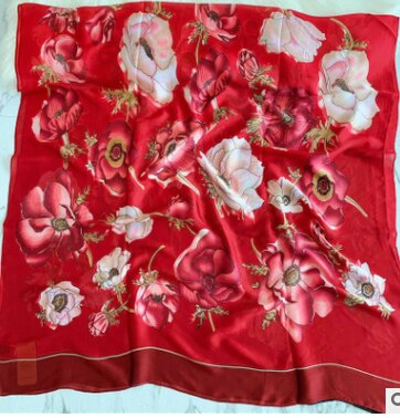 Strand sommer bufanda mujer tynn solkrem kvinner skjerf kvinnelig strandhjul skrive ut simulering silke foulard hijab skjerf sjal: 1
