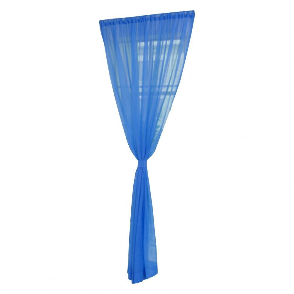 Sheer Curtain Eye-catching Window Drape Smooth Surface Washable Useful Practical Material Tulle Curtain: Gold