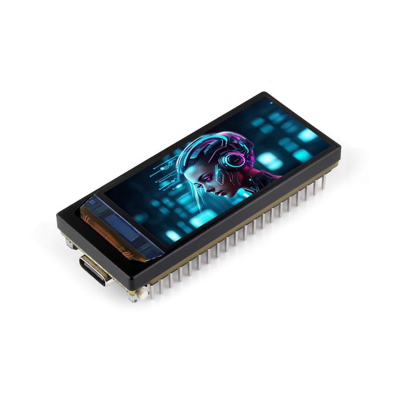 ESP32-S3 1.91inch AMOLED Display Development Board, 240×536 Pixels, 32-bit LX7 Dual-Core Processor: Blue