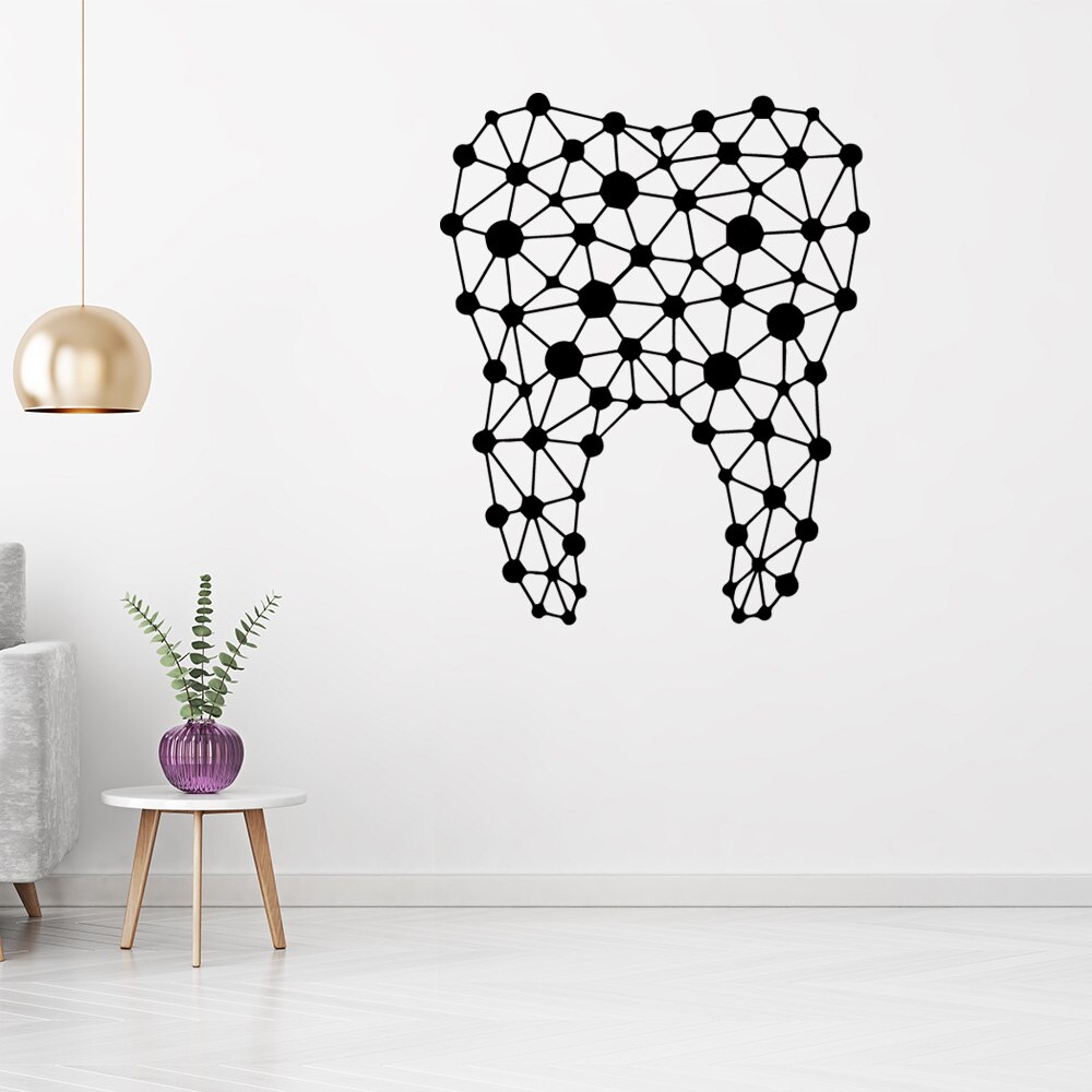 Brush Teeth Stickers Vinyl Wall Sticker For Dentist Shop Room Decor Waterproof Wall Art Decal наклейки на стену