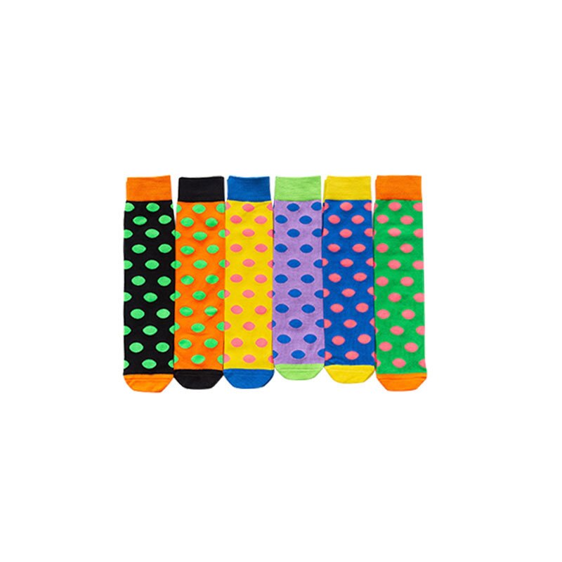 Dziecko dzieci kolana wysokie modne skarpetki z nadrukiem dziewczyny dzieci skarpetki na wiosnę jesień dziecko maluchy chłopiec dziewczyna długie skarpetki kropki 2-12Y