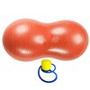 45cm/50cm Anti-Burst Peanut Shape exercise ball Yoga Ball Fitness Exercise Health Training Equipment Gym Aerobic balance ball: orange 50cm