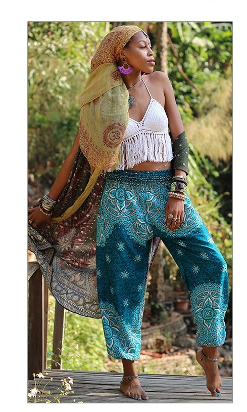 Africano vestito di mutanda delle donne streetwear anca salto dashiki Africa abbigliamento per il fitness pantalon homme casuale vestiti africani