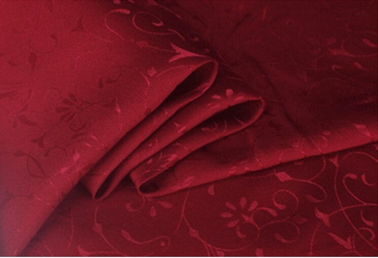 1 meter sangbo stof til syning 20 mm bomuldssilke stof bomuldsstoffer quiltning til patchwork diy telas tissu tekstilduk: Rødvin