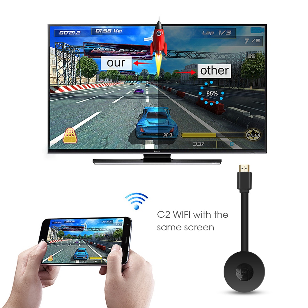 Kebidumei G2 TV Stick MiraScreen TV Dongle Receiver Mirror Screen Support HDMI-compatible HDTV Display TV Stick For Ios Android