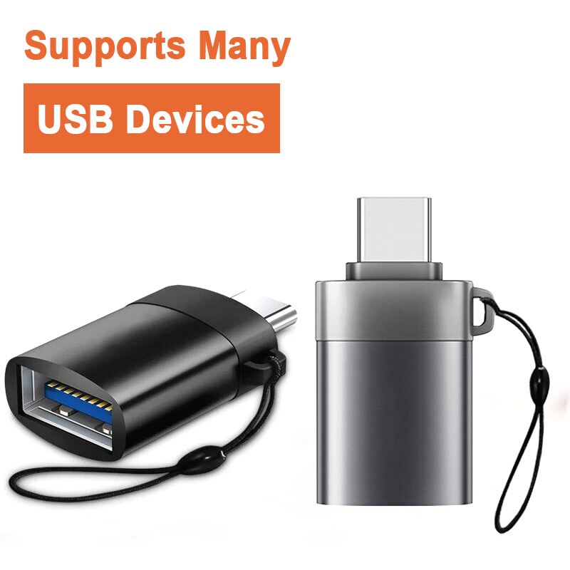 Otg adapter usb 3.1 type c hann til usb 3.0 hun datakonverter til ipad ios huawei type c enhet med tau
