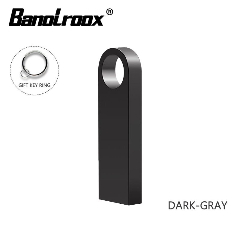 Unidad Flash USB metálico, Pendrive Original de 32gb, 64gb, 128gb, 16GB, 8GB, novedad: 64 GB / dark-gray