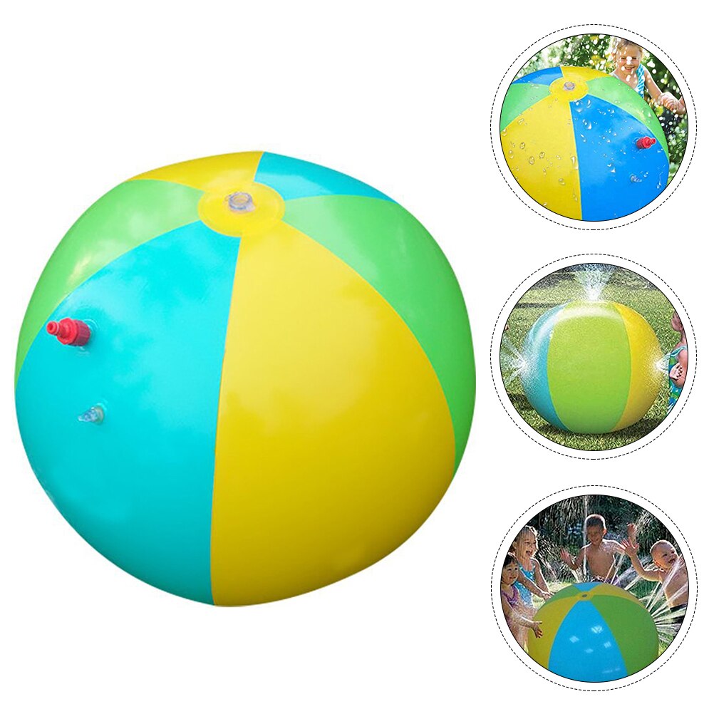 1Pc Portable Sprinkler Ball Outdoor Beach Ball Inflatable Outdoor Sprinkle Ball