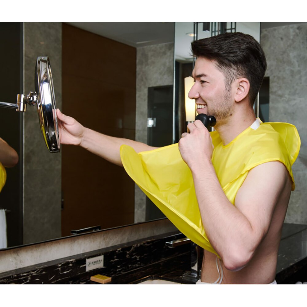 1pc Uomo Barba Rasatura Grembiule Bavaglino Portatile baffi Grembiule Pieghevole Bagno Barba Panno di Pulizia per La Casa Da Barba protettore