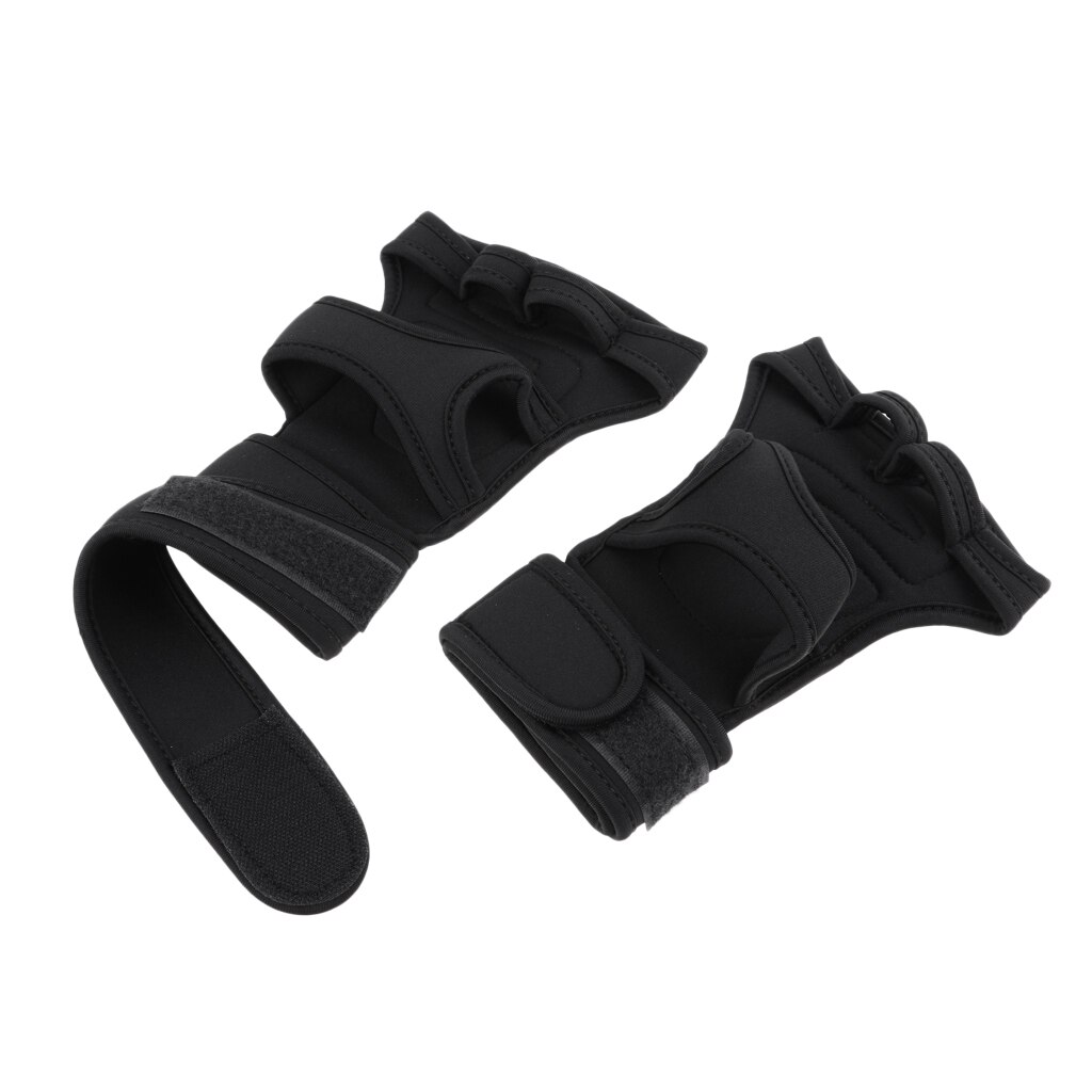 Unisex Adjustable Fitness Gloves Wrist Support Wraps Weight Lifting Hooks Sports Training Gym Grips Gloves