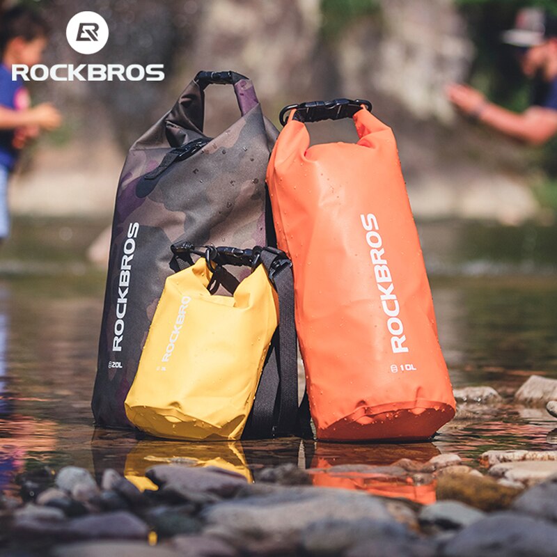 ROCKBROS 30L/40L Waterproof Bags Storage Dry Sack Bag For Canoe Kayak Rafting Outdoor Sport Swimming Bags Travel Kit Backpack