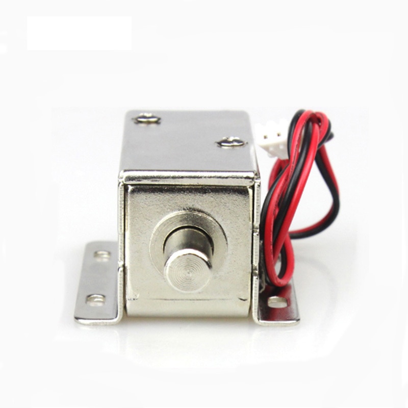 Small electromagnetic lock 12V or 24V DC locker electronic lock mini electric bolt lock supermarket round mouth lock