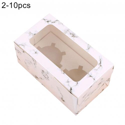 10Pcs Cupcake Muffin Cookies Kraft Paper Packing Box Container with Cardboard Boxes: 2