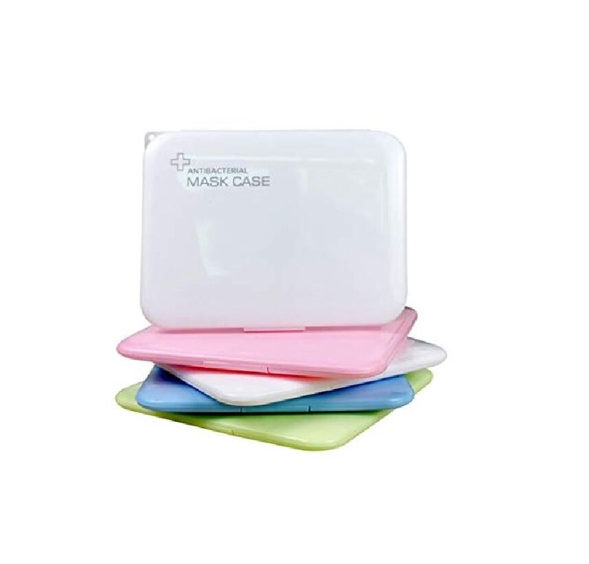 Estuches para la mascarilla (Set 4) Antibacterial mask case 130x130mm Adaptable todo tipo de mascarillas Material: Polipropileno