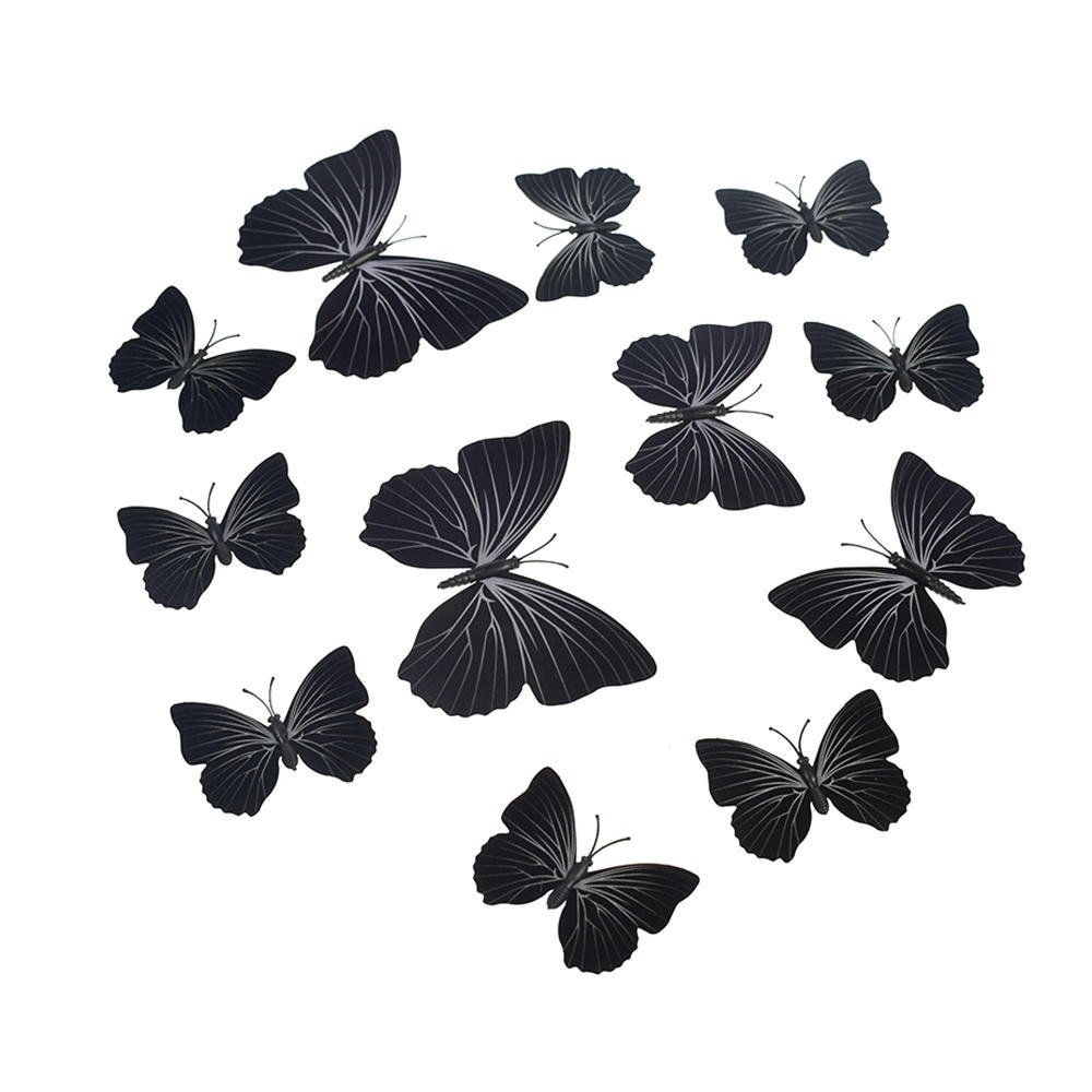 3d driedimensionale muurstickers vlinder muurstickers maat 12 pak bruiloft gordijn etalage stickers huisdecoratie: 9