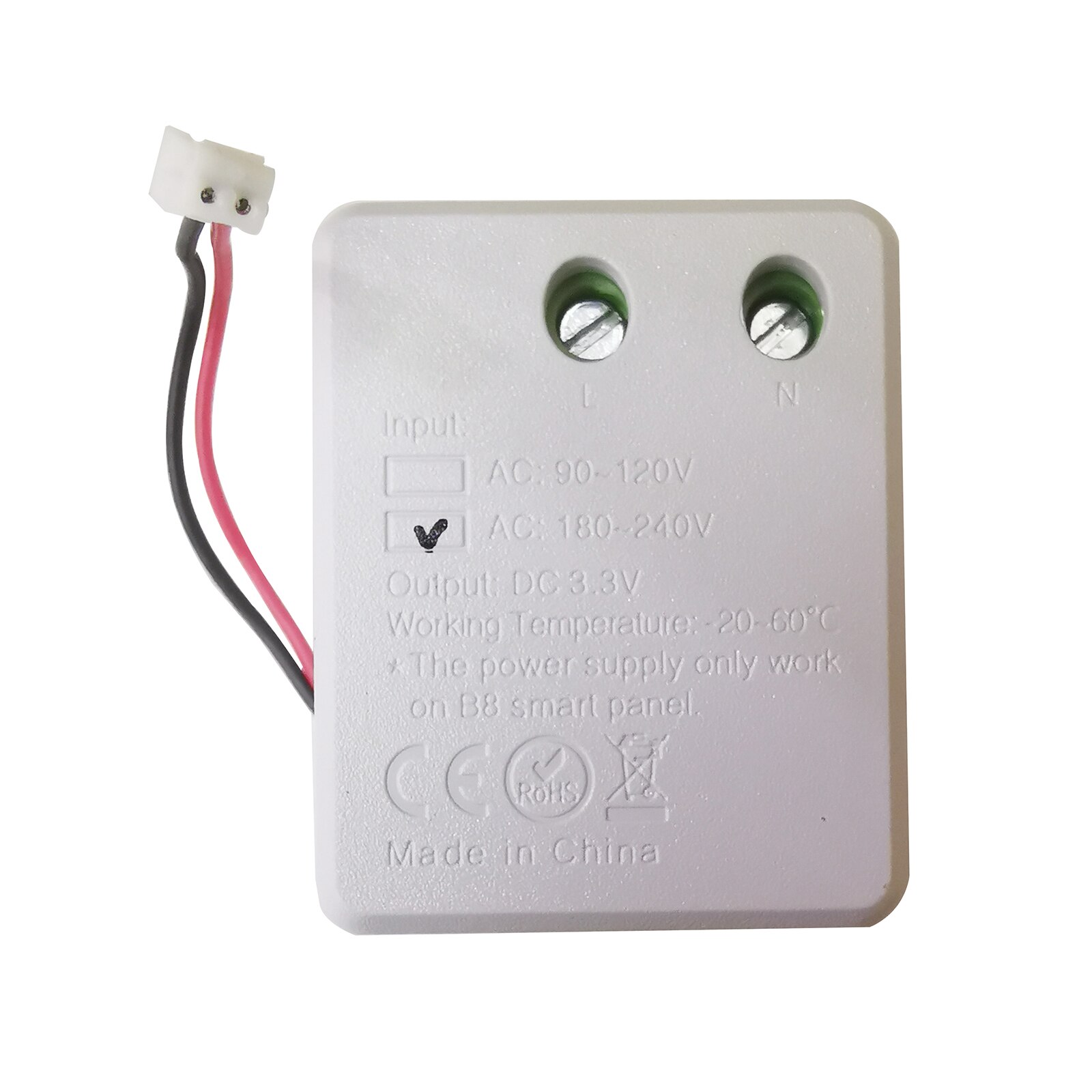 Miboxer 2.4g trådløs 8 sone rf mørkere fut 089 fjernkontroll  b8 berøringspanel veggmontert rgbww  ls2 5 i 1 ledet kontroller til rgb+cct: B8 naken strøm