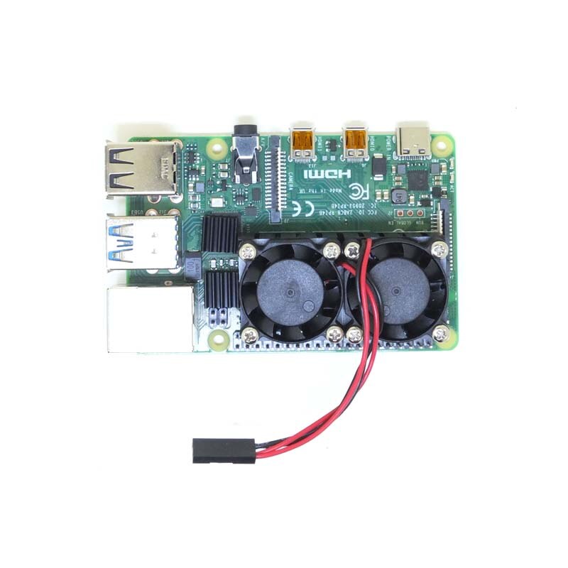 Raspberry  pi 4b dual fan koelsysteemmodule met koellichaam voor raspberry  pi 4b