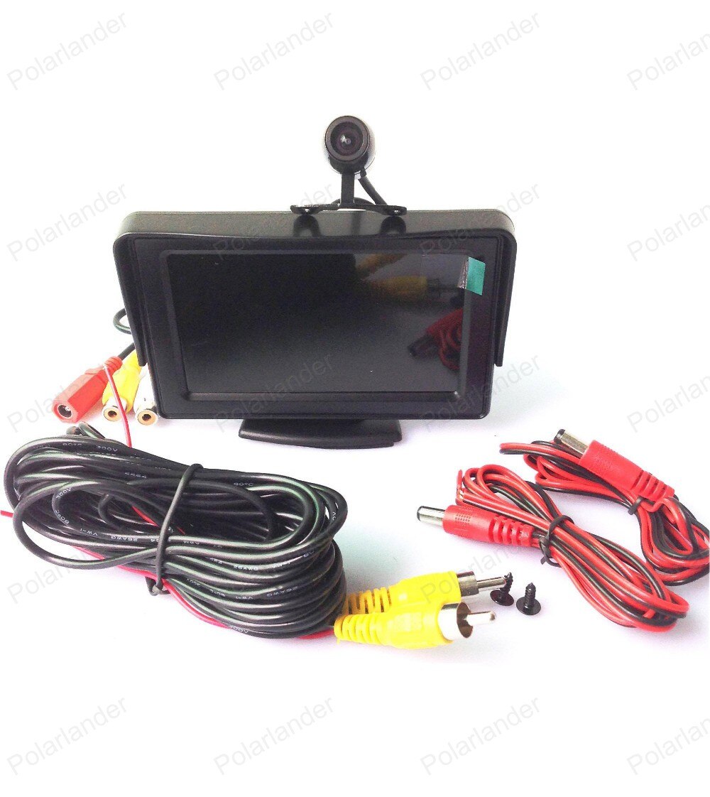 4.3 inch 480x234 2 AV input Car Rear View LCD Monitor with rearview reverse Camera parking System on-board Display